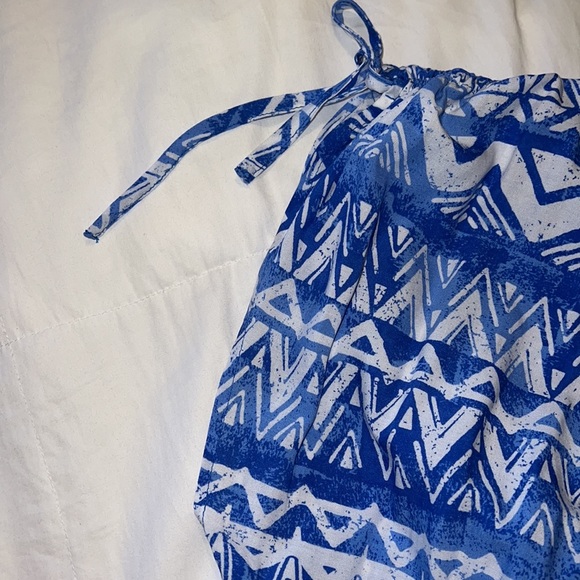 Women’s  BLUE & WHITE MAXI DRESS🔥New! Size MEDIUM - Picture 4 of 4